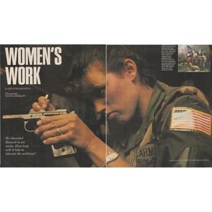 1991 Women In Desert Storm Vintage Editorial Print MP Rachael BeVier Reference